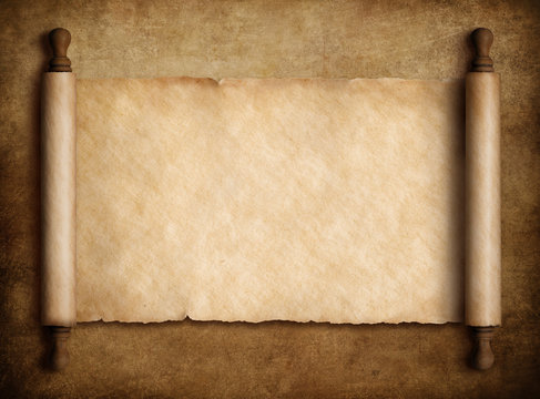 Open parchment scroll